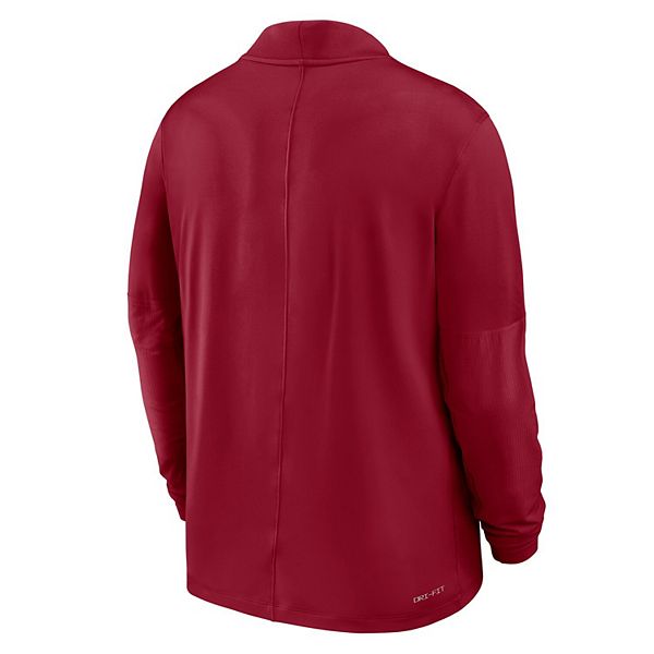 Мужская толстовка Iowa State Cyclones Dri-FIT с молнией наполовину Nike — фото 4