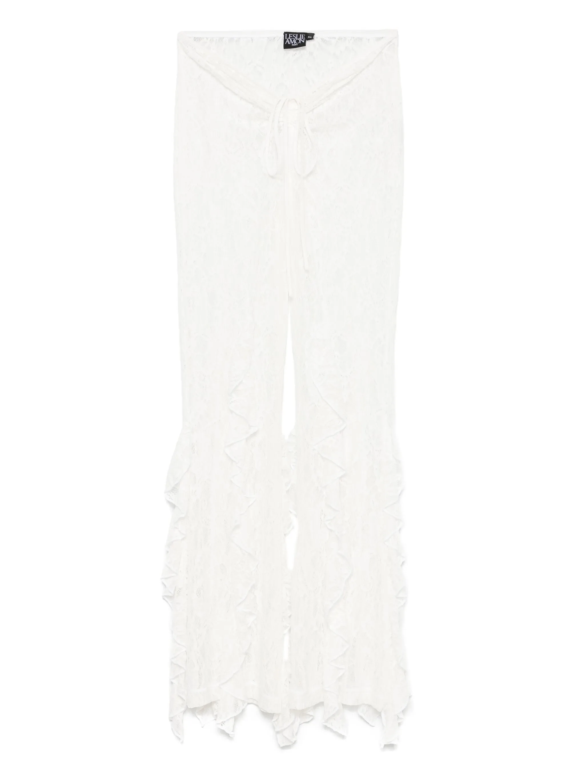 

Брюки с оборками Leslie Amon, белый