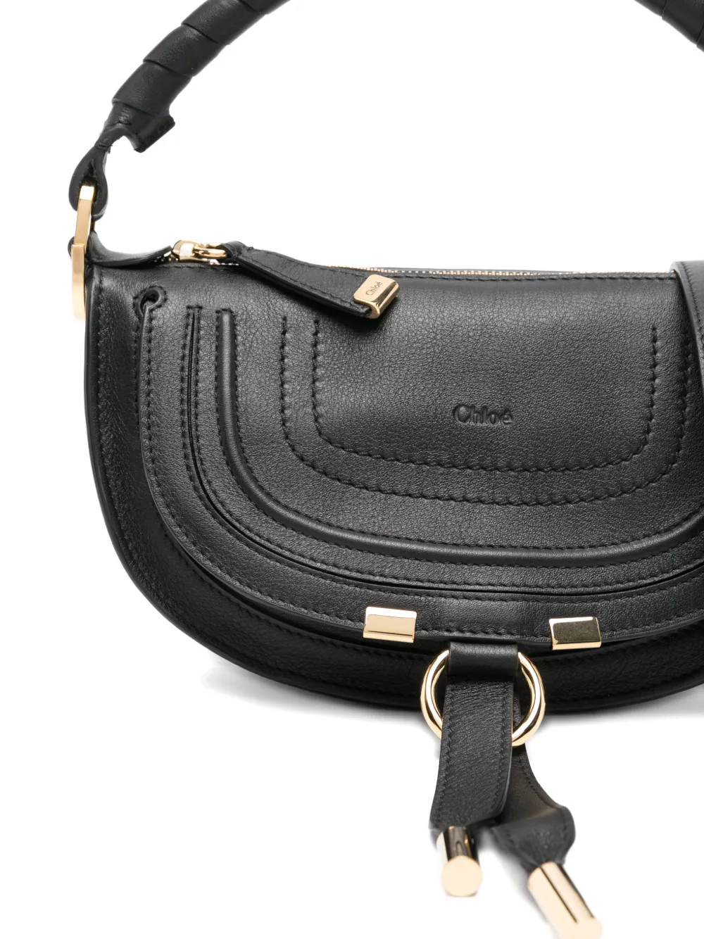 Сумка marcie с верхней ручкой на плечо CHLOÉ, черный — фото 4