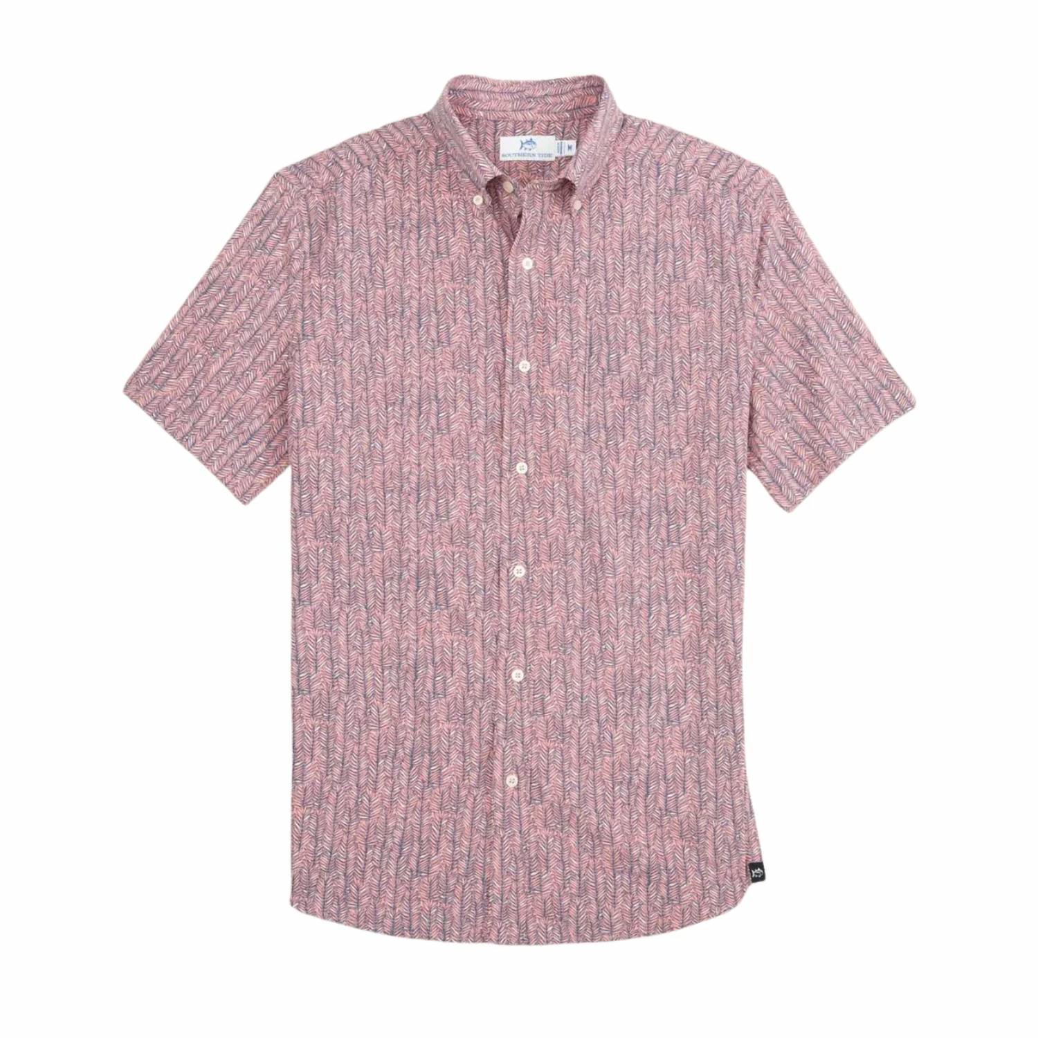 

Спортивная футболка с коротким рукавом Legally Frond Intercoastal в цвете Flamingo Pink SOUTHERN TIDE
