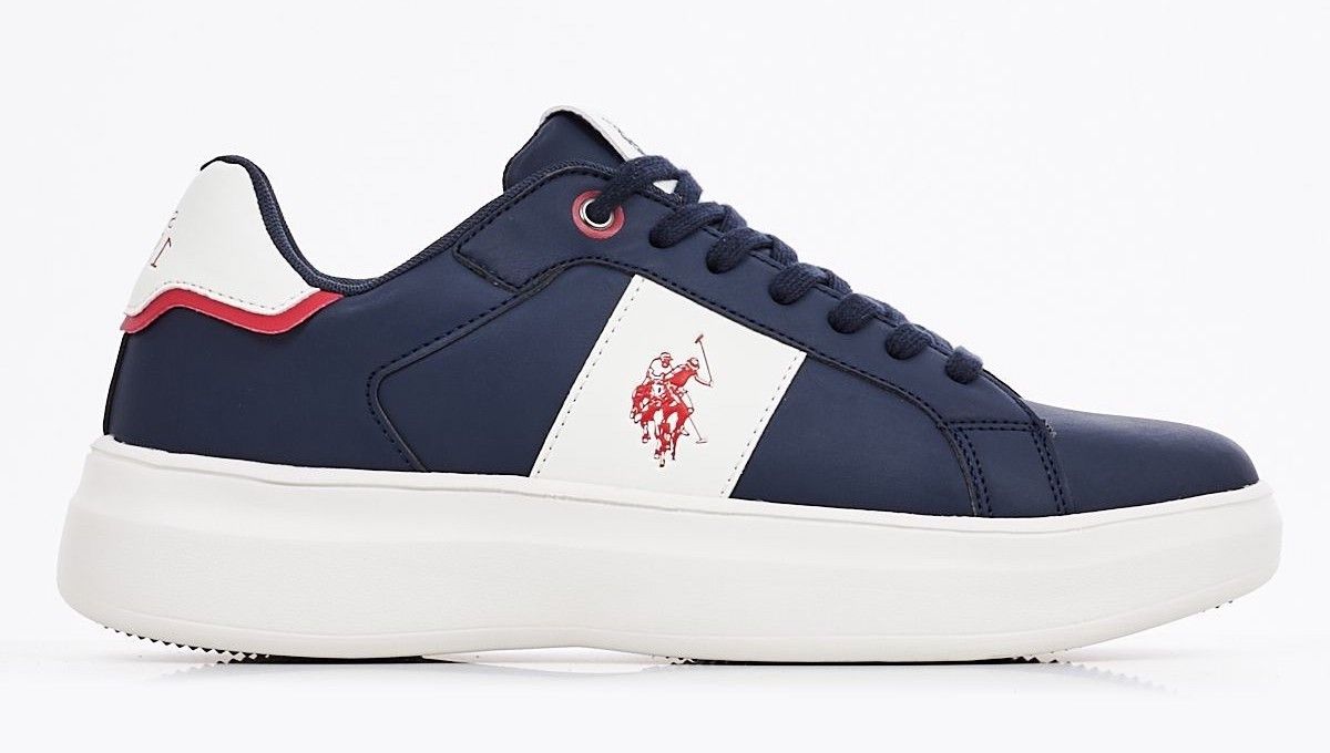 

Серые мужские кроссовки из искусственной кожи U.S. Polo Assn.