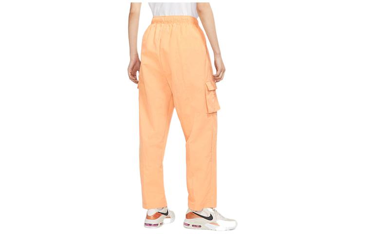 Брюки (WMNS) Nike Sportswear Essential High Waist Woven Big Pocket Cargo Long Pants/Trousers Yellow — фото 2