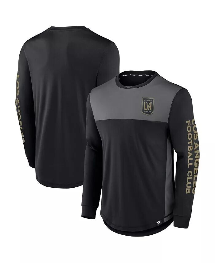 

Мужская черная, серая футболка LAFC Striker с длинным рукавом Fanatics