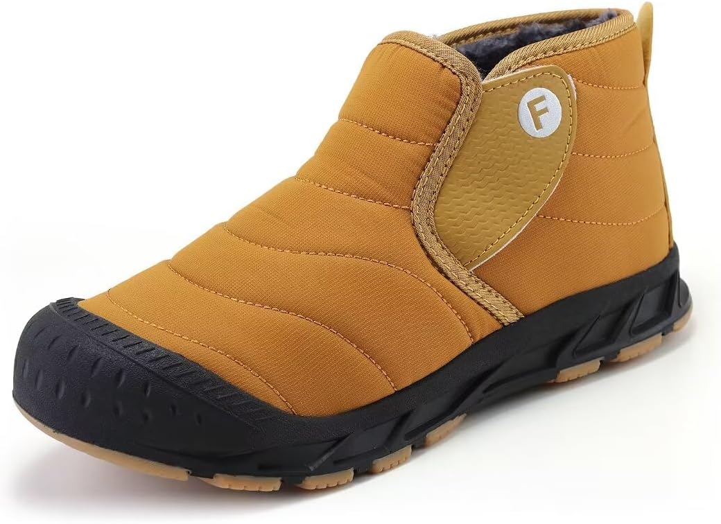 

Женские и мужские теплые зимние ботинки Stunner, с меховой подкладкой, водонепроницаемые, для улицы и снега, без шнуровки, Upgrade Camel