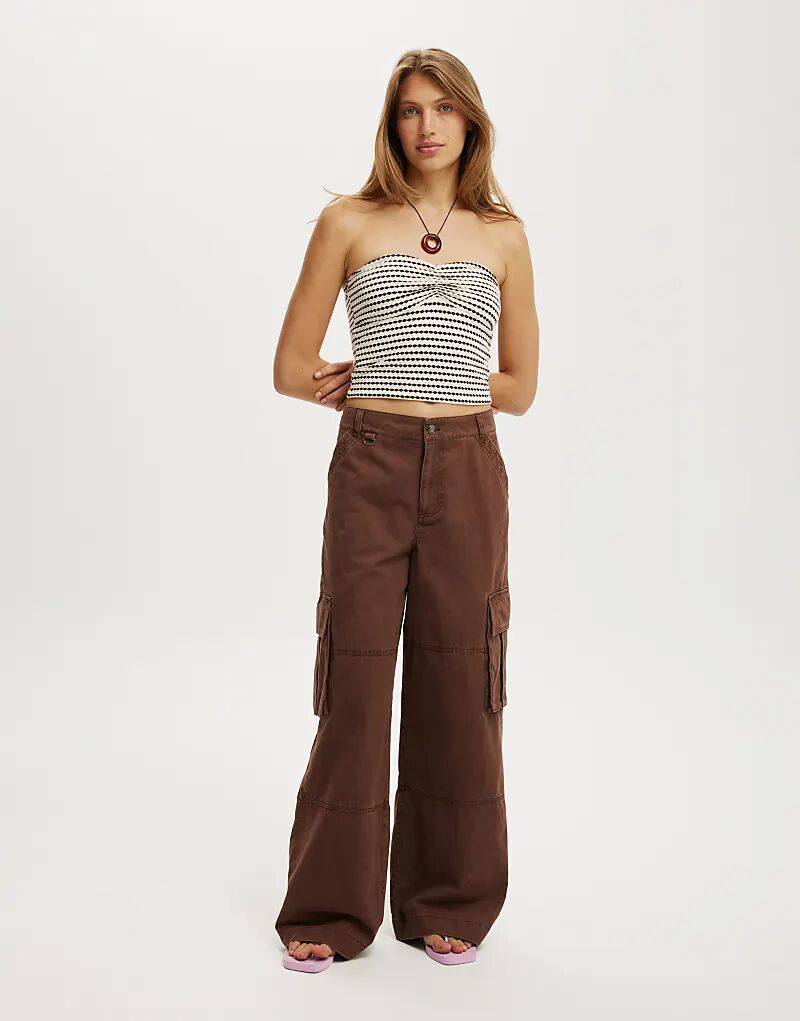 

Брюки-карго Cotton On Benny коричневого цвета Cotton On
