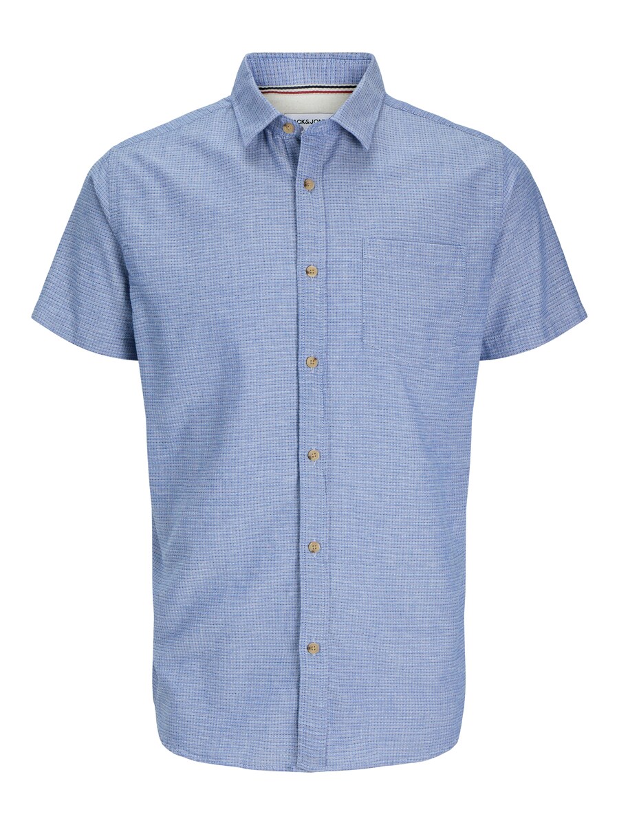 

Удобная рубашка на пуговицах JACK & JONES JJAbel, цвет Sky blue/Dark blue