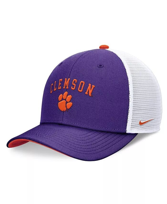 

Мужская фиолетовая регулируемая шляпа Clemson Tigers с буквенным логотипом Trucker Nike, фиолетовый