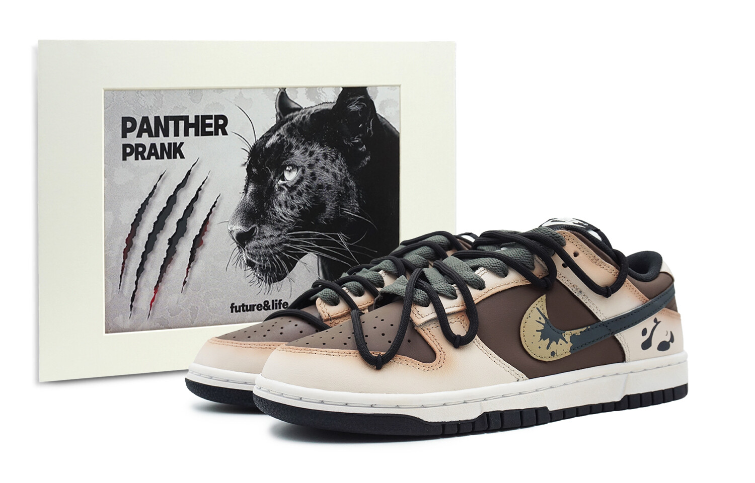 

Обувь для скейтбординга Dunk Kids для начальной школы Nike, темно-коричневый