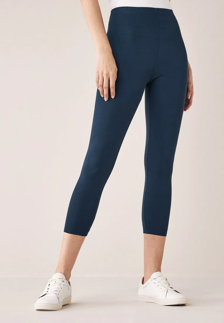 Укороченные леггинсы, Cropped Leggings Next, темно-синий