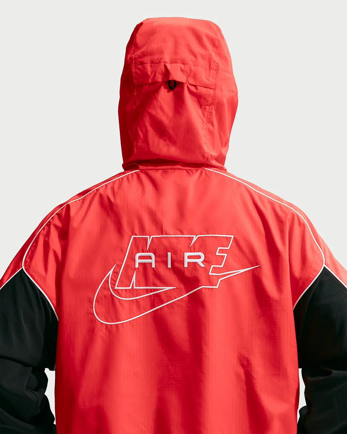 Мужская гибридная куртка Nike Air с полной застежкой-молнией, Light Crimson/Black/White — фото 2