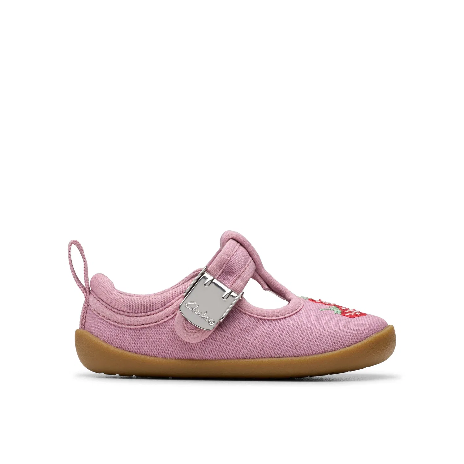 Детские туфли Clarks Roamer Grow, для первых шагов, розовые