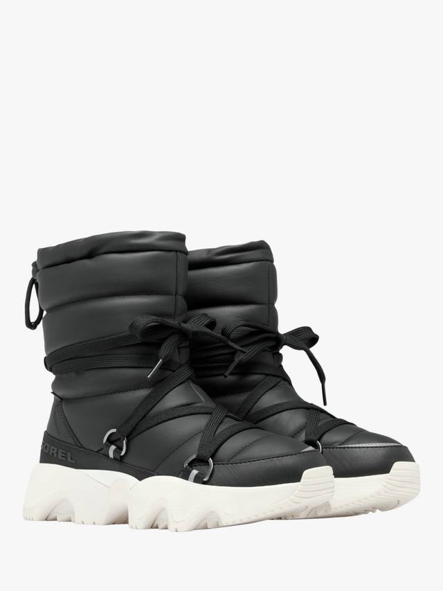Кроссовки Kinetic для снега на шнуровке SOREL, Black, Sea Salt — фото 4