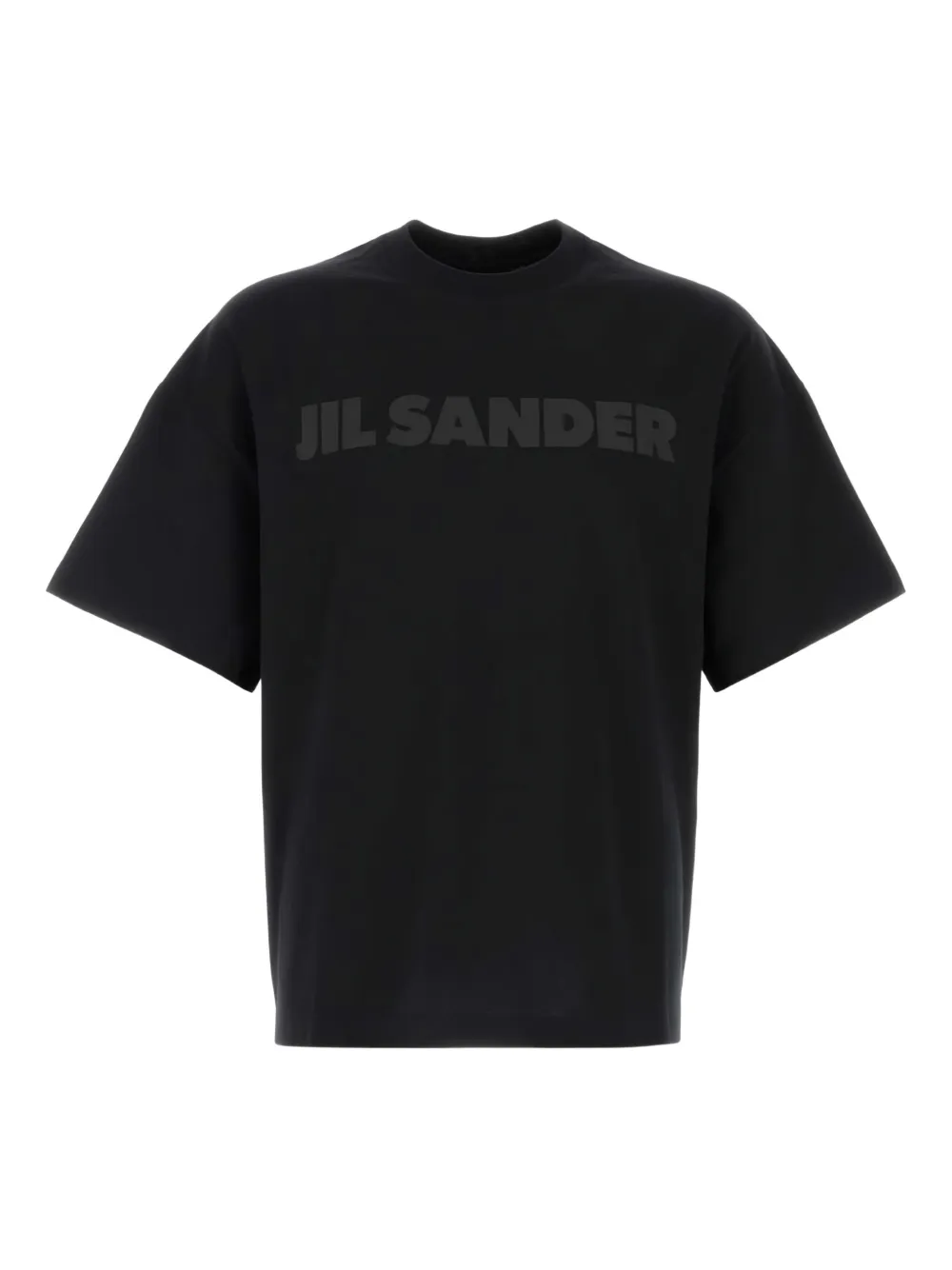 

Черная хлопковая футболка Jil Sander, Черный, Черная хлопковая футболка Jil Sander