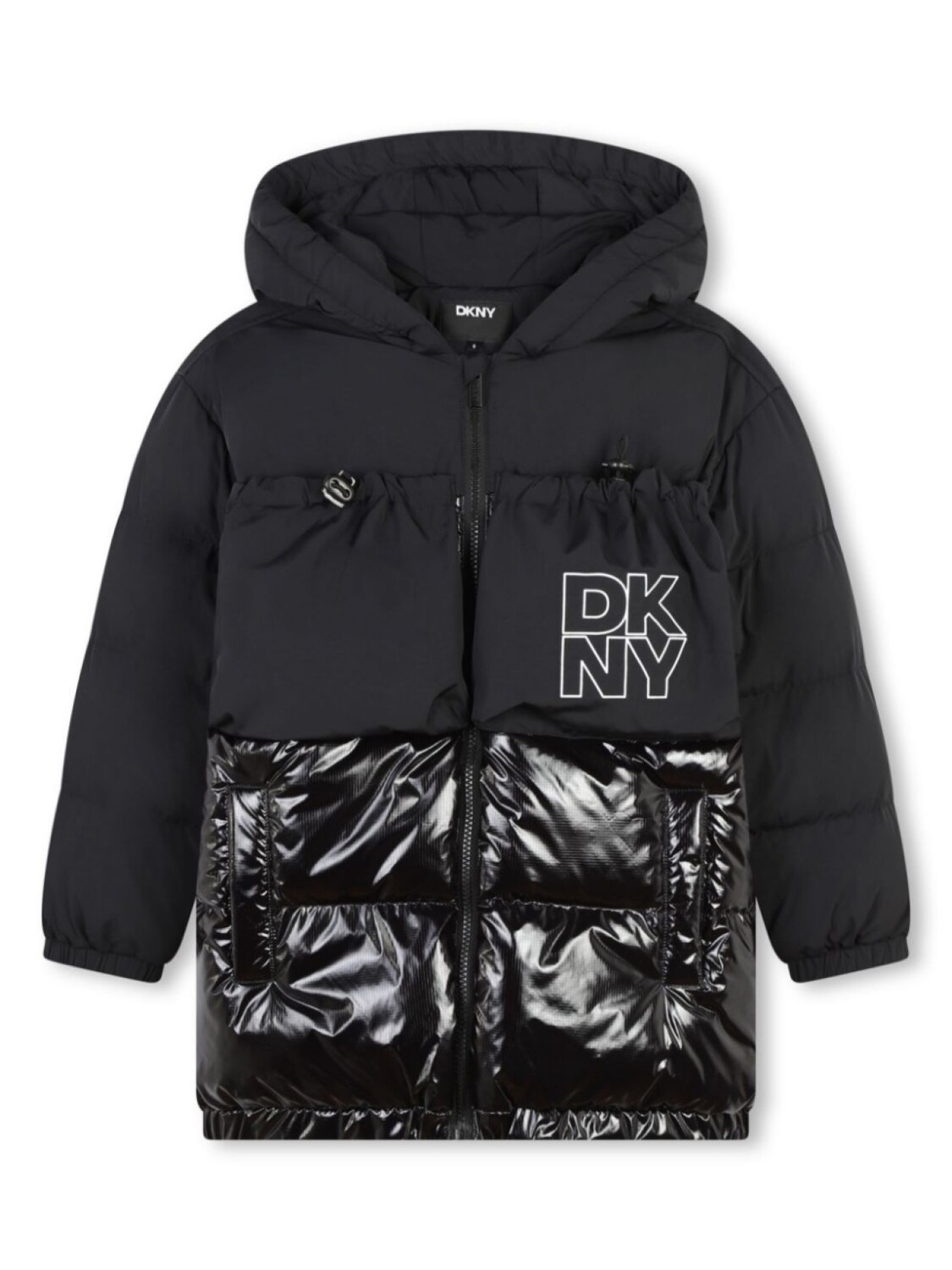 

Dkny Kids пуховик с логотипом, черный
