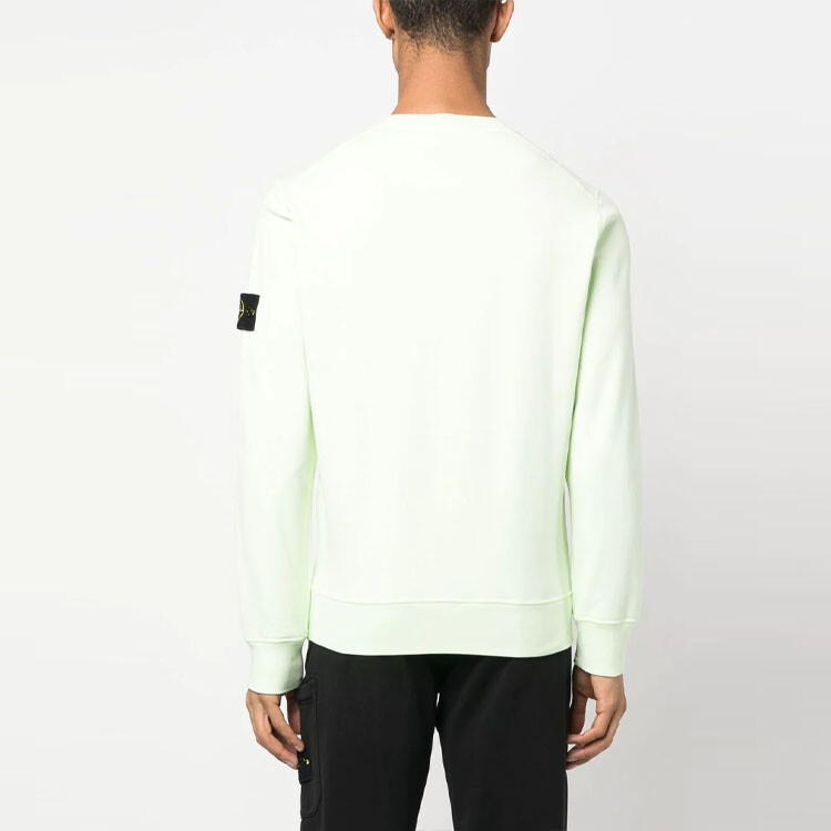 Толстовка мужская светло-зеленая Stone Island, светло-зеленый — фото 3