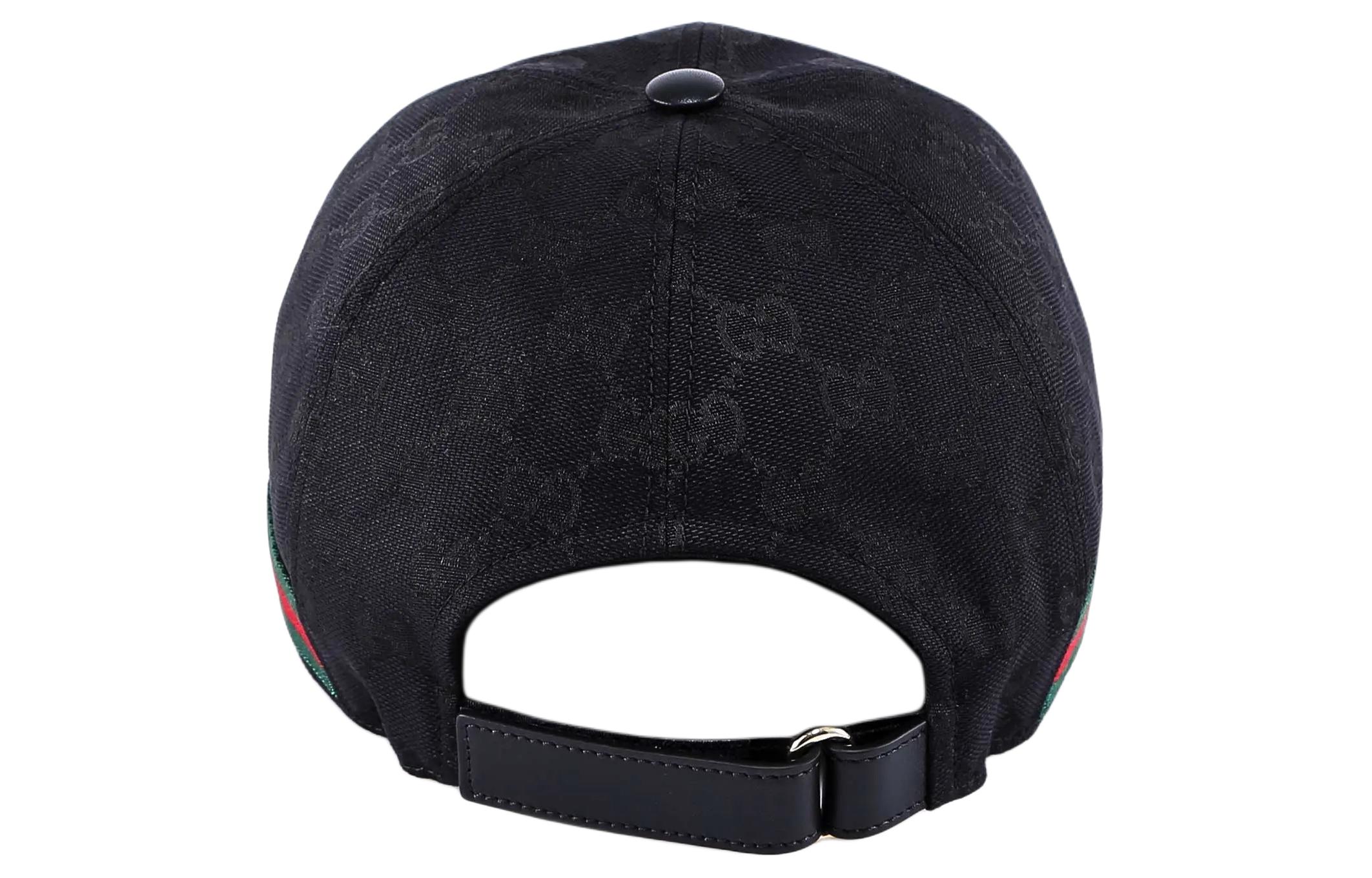 GUCCI Полиэстеровая бейсболка женская черная, Black — фото 3