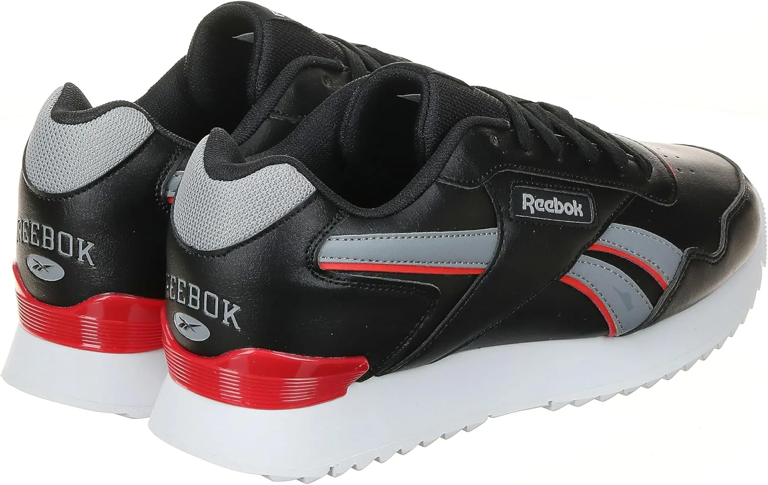 Кроссовки Reebok Unisex Glide Ripple Clip, черный/красный — фото 4