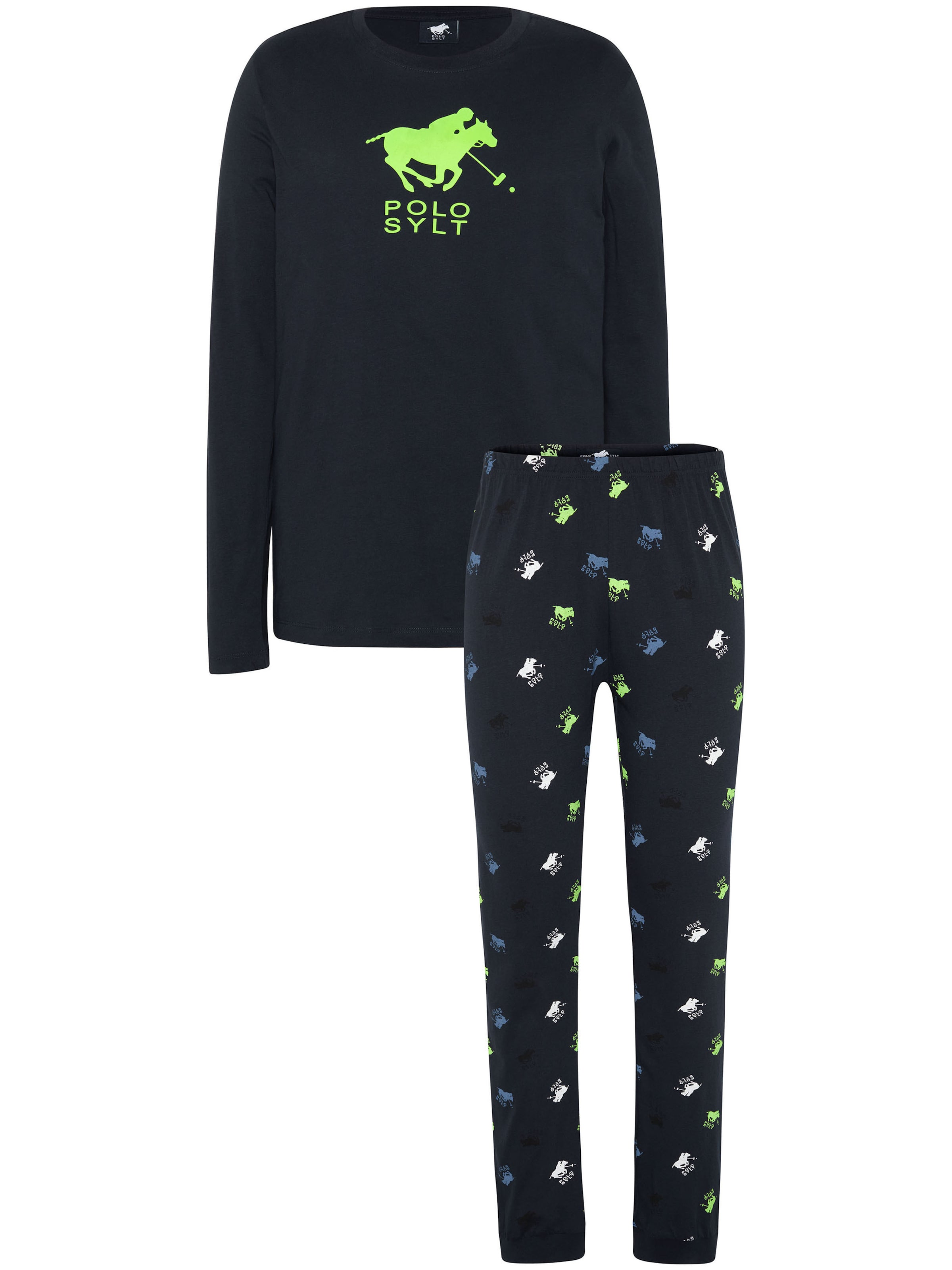 

Polo Sylt Пижама в черном цвете