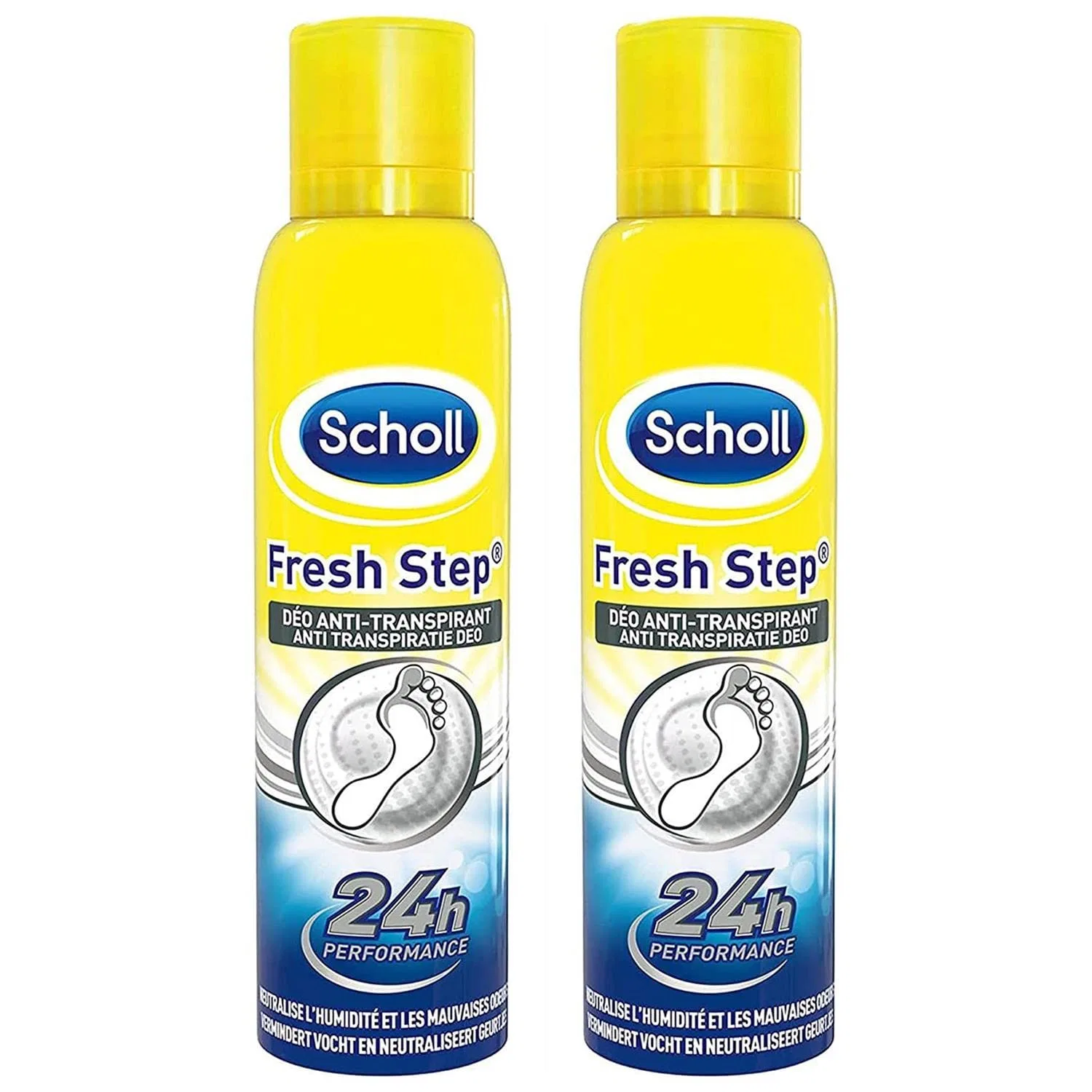 Набор антиперспирантов-спреев Scholl Antiperspirant Powder Spray 2 x 150 мл Dr. Scholl'S