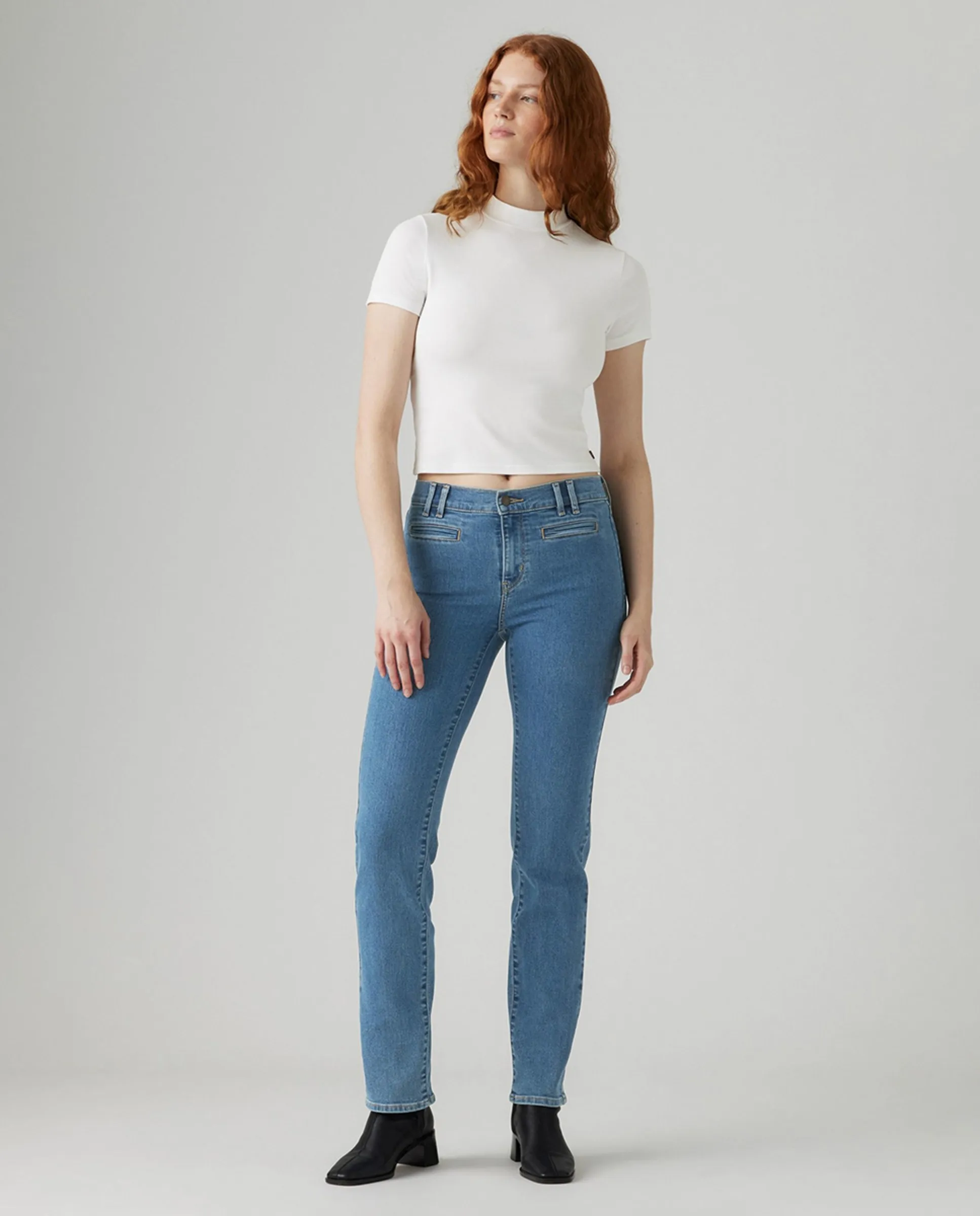 

Женские прямые джинсы Vaquero recto 314 средней посадки Levi'S, синий