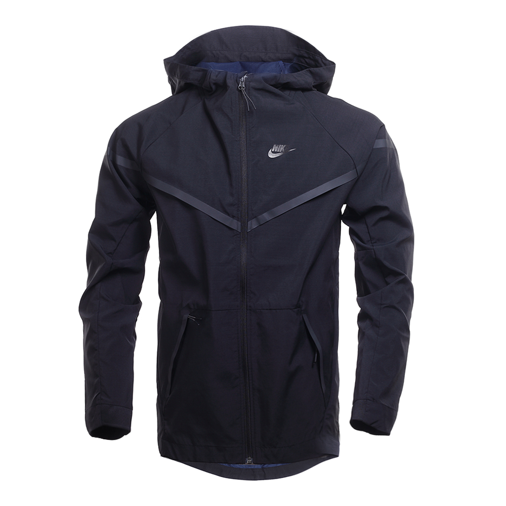 

Nike Куртки WINDRUNNER мужские, черный, с капюшоном, средней высоты, другие модели