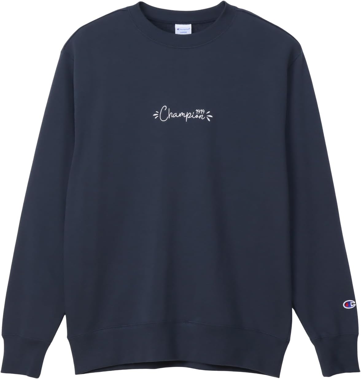 

Мужская толстовка Champion с длинным рукавом из французского махрового хлопка, с графическим логотипом США и круглым вырезом, базовая модель C3-C031, темно-синий