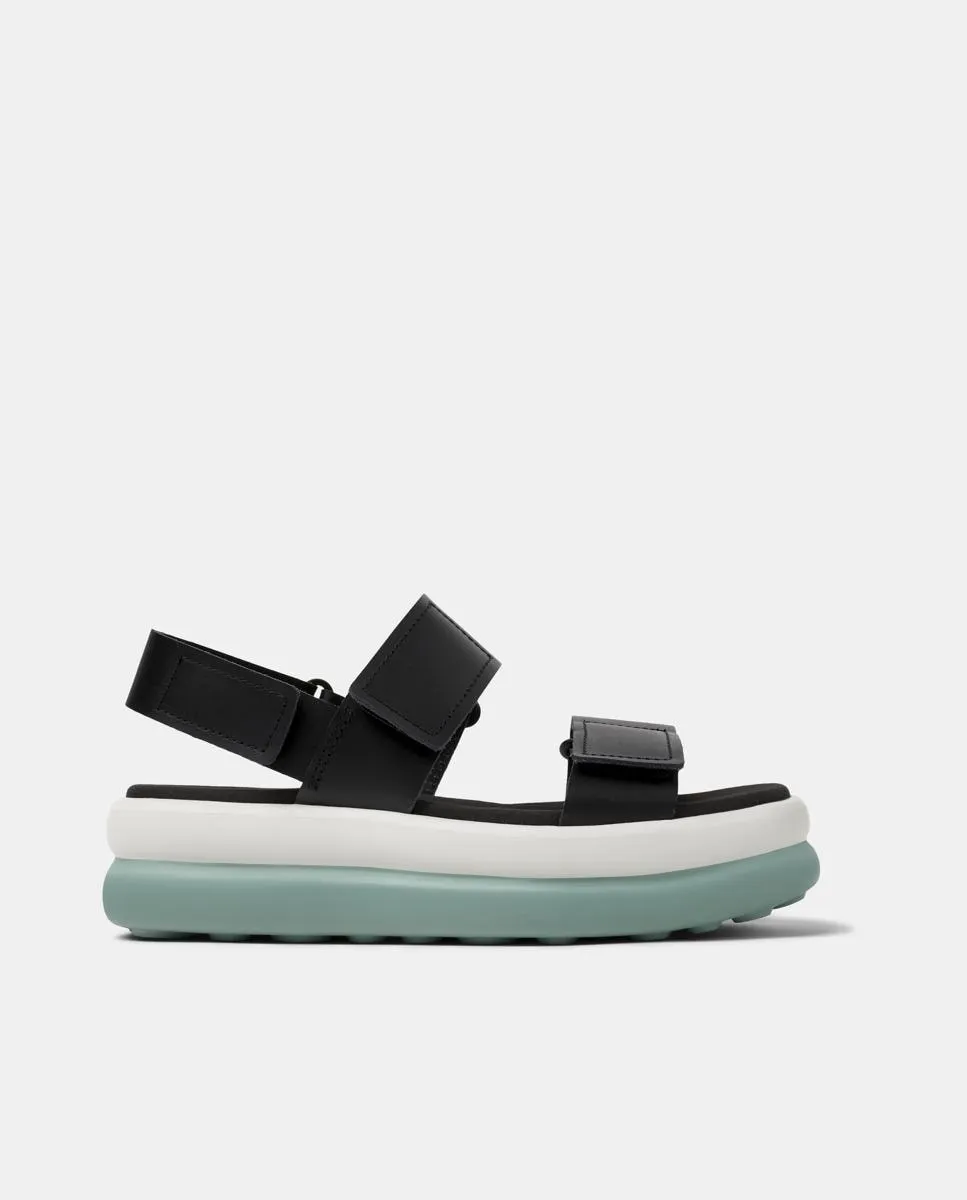 Сандалии женские на платформе Pelotas Flota Up из кожи Camper, черный