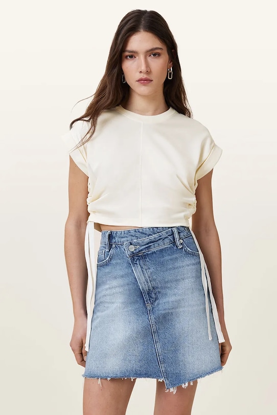

Блузка MIRA из сатина Allsaints, белый