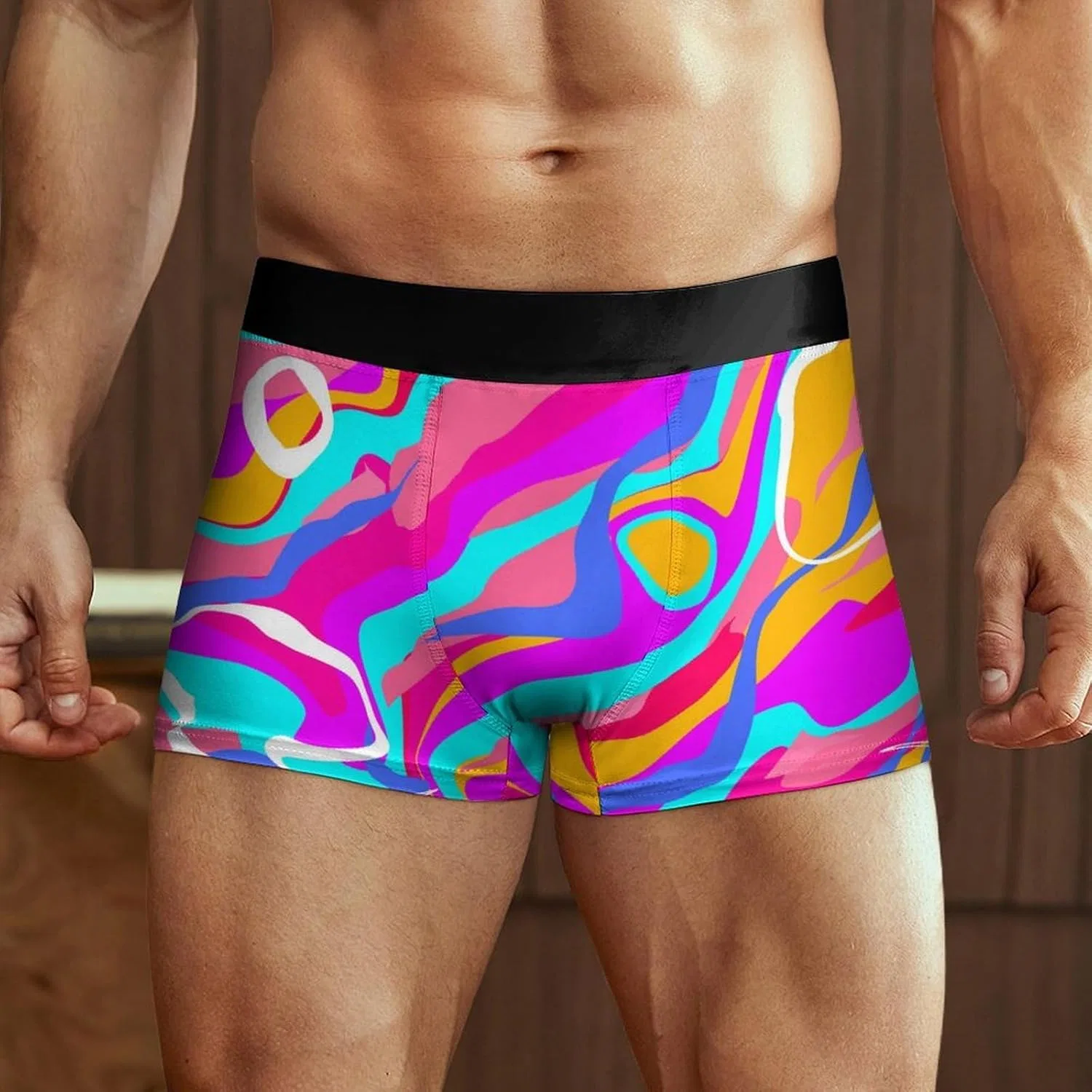 Боксеры, цветные, Boxer Briefs, Colorful-1 — фото 2