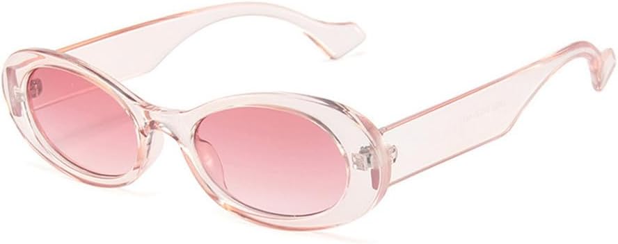 

Маленькие овальные солнцезащитные очки для женщин, леопардовый принт, желейный цвет, защита от УФ-излучения UV400 для занятий спортом на открытом воздухе, бега и езды на велосипеде UYPTK, Clear Pink