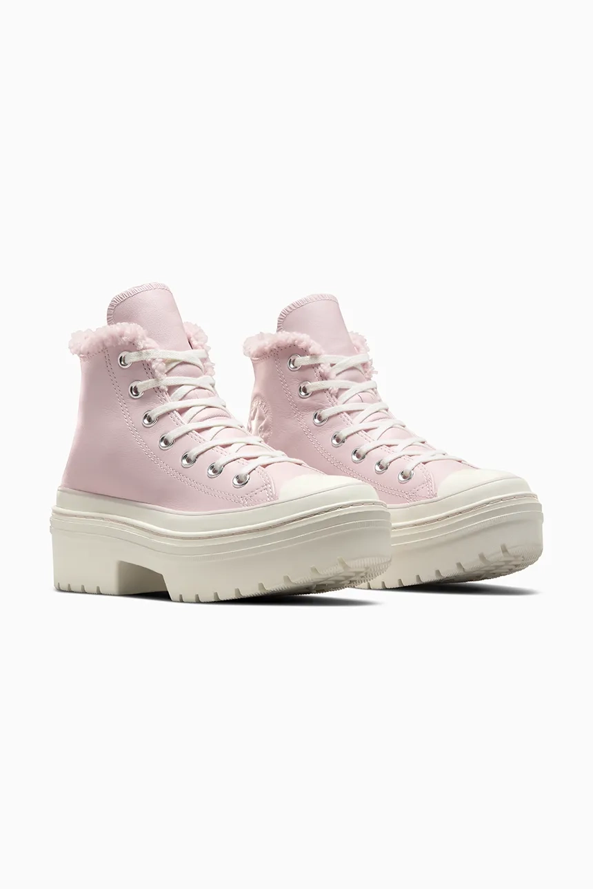 Кроссовки Chuck Taylor All Star с проушинами на каблуке Converse, розовый — фото 3