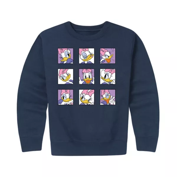 

Флисовая толстовка с принтом "Emotions Crew" для мальчиков 8-20 лет Daisy Duck Disney, синий