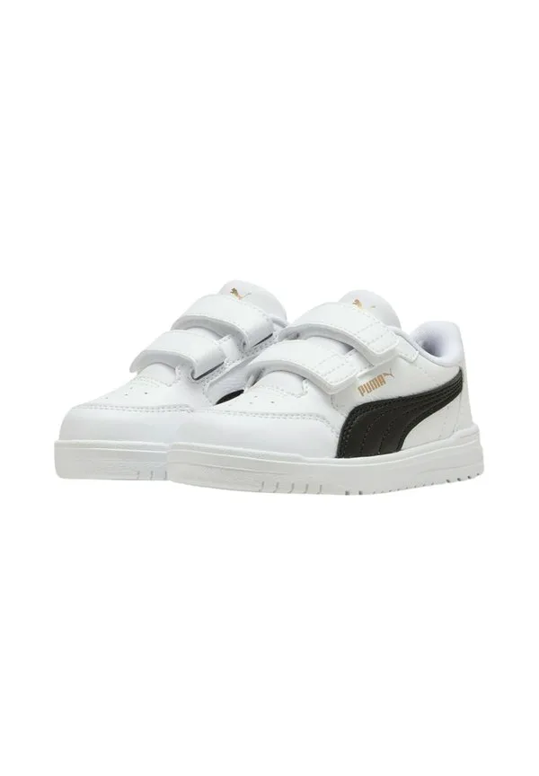 Кроссовки детская обувь Puma, White- Black- Gold — фото 2
