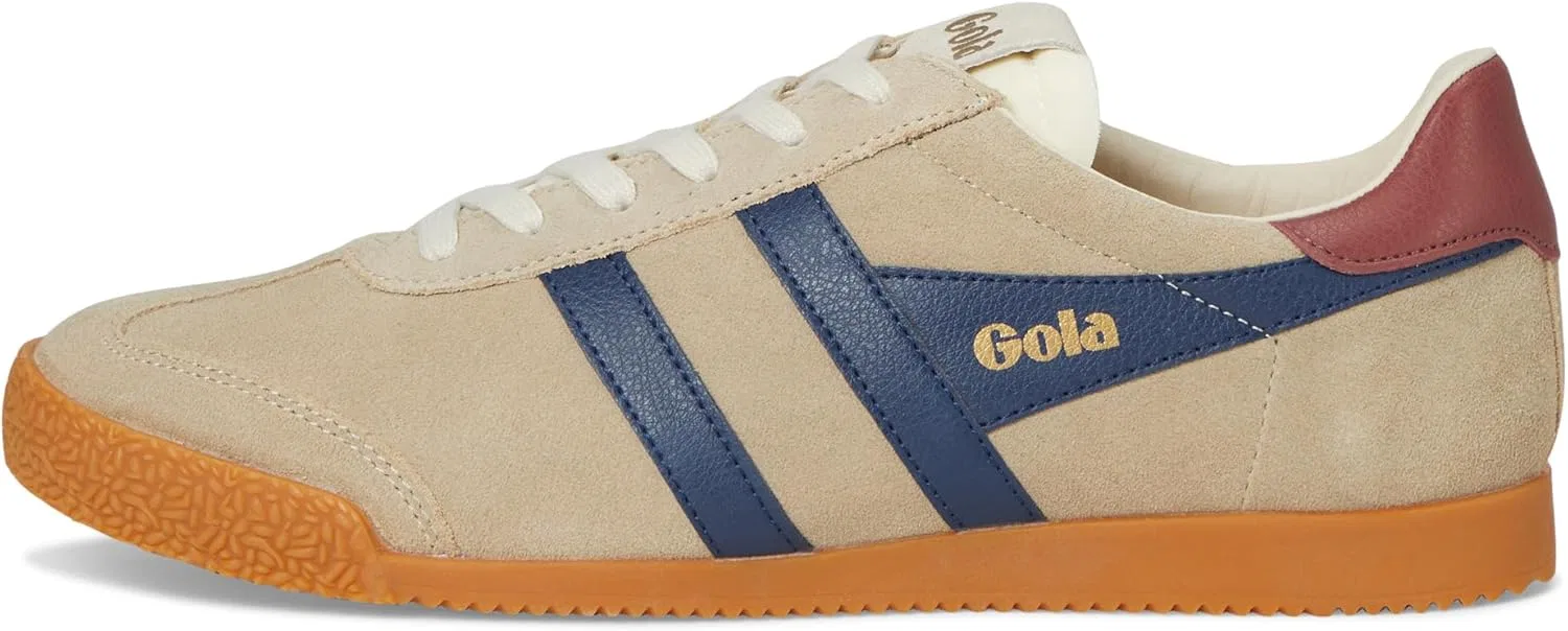 Женские замшевые кроссовки Gola Elan розового цвета — фото 4