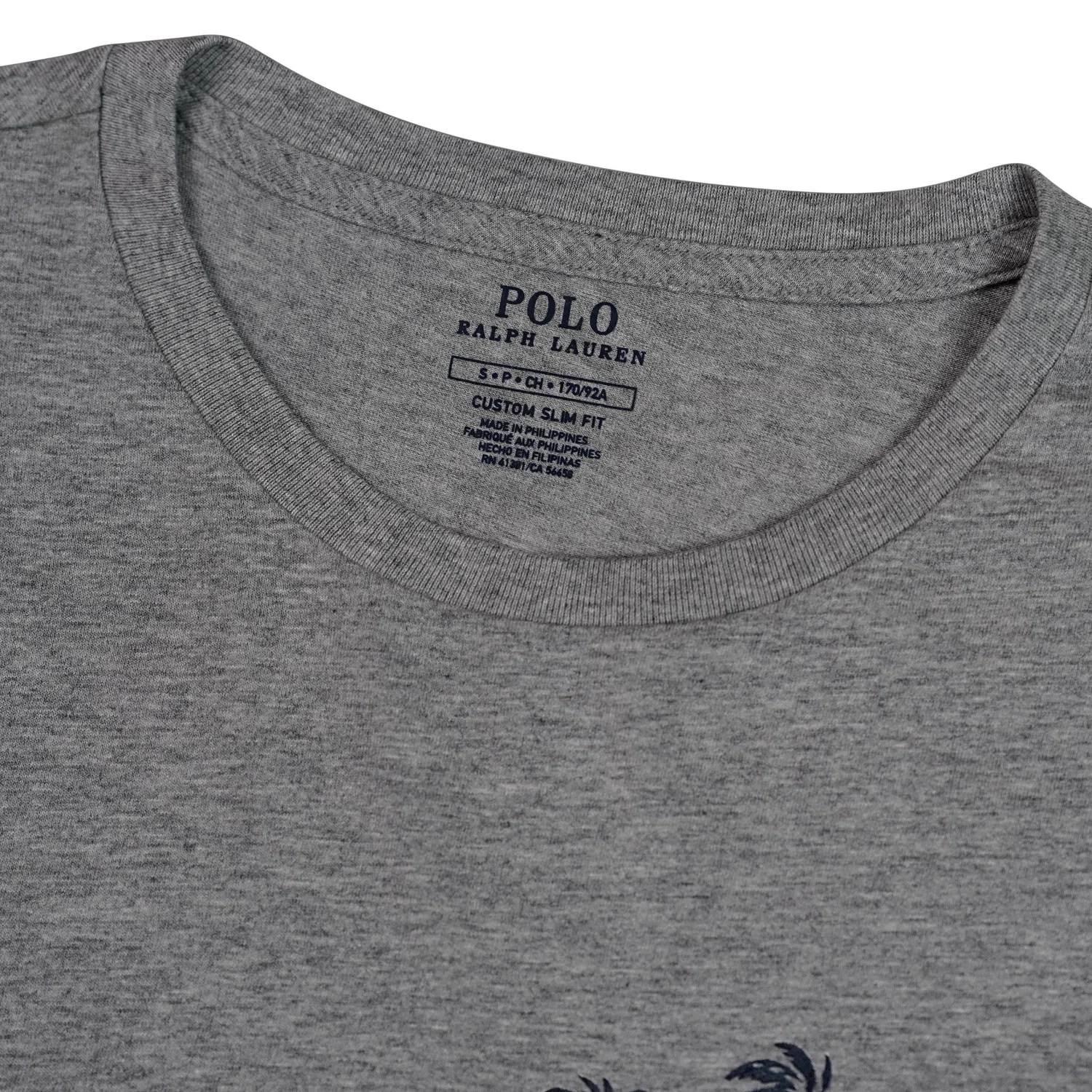 Футболка SS26 Custom Slim Fit мужская Polo Ralph Lauren, Gray — фото 4