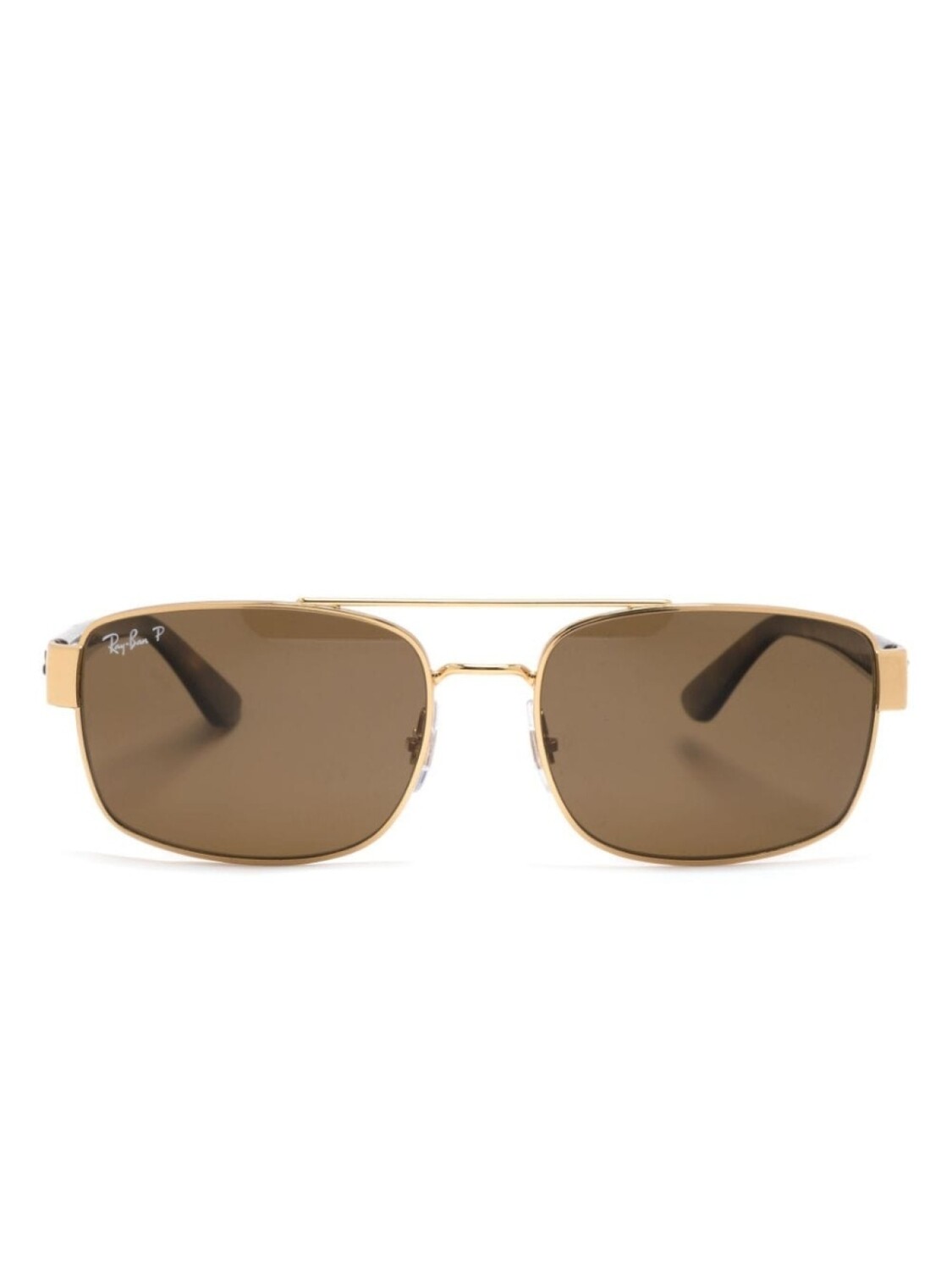 

Ray-Ban солнцезащитные очки в оправе черепаховой расцветки, золотистый