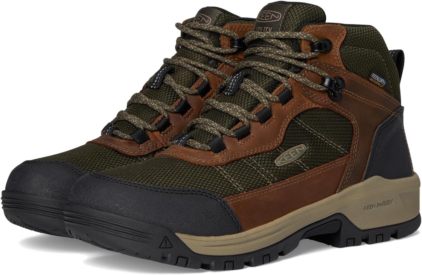 

Ботинки KEEN Utility Men's Skokie Waterproof Work Boots, Forest Night/Black