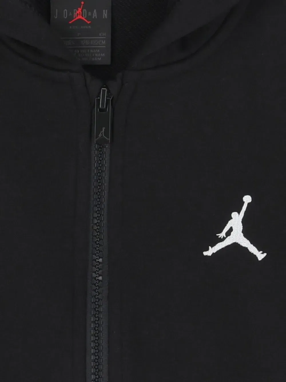 Толстовка Jordan с капюшоном и застежкой-молнией Nike Kids, черный — фото 3
