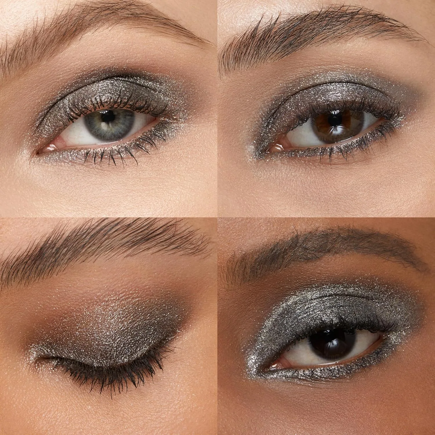 Тени для век KIKO Milano Glitter Shower | Высокая степень покрытия, 06 Sparkling Graphite — фото 3