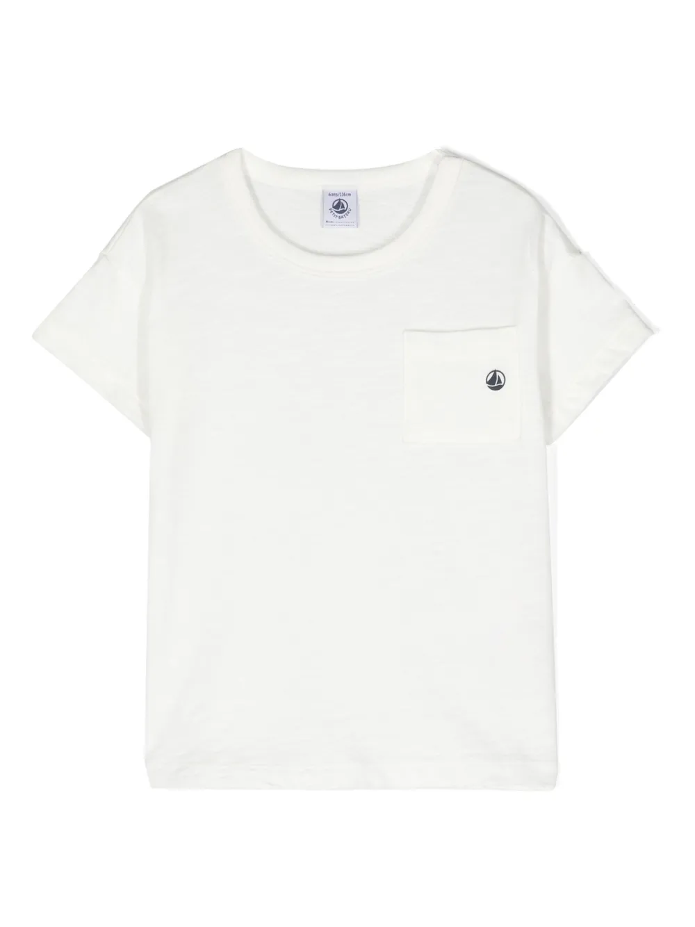 

Футболка с нагрудным карманом Petit Bateau, белый