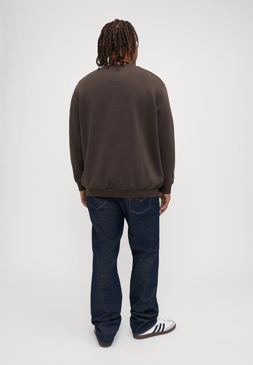 

Толстовка EBRADLEY CREW PLS Jack & Jones, темно-коричневый