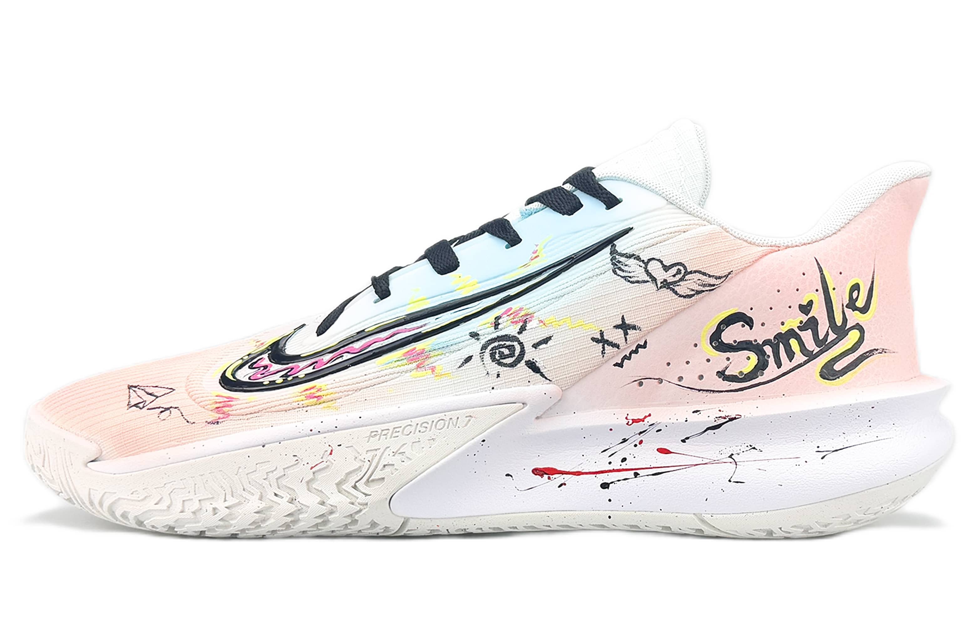 

Nike Баскетбольные кроссовки Precision 7 с амортизацией, легкие, с отскоком, низкие, мужские, розовые