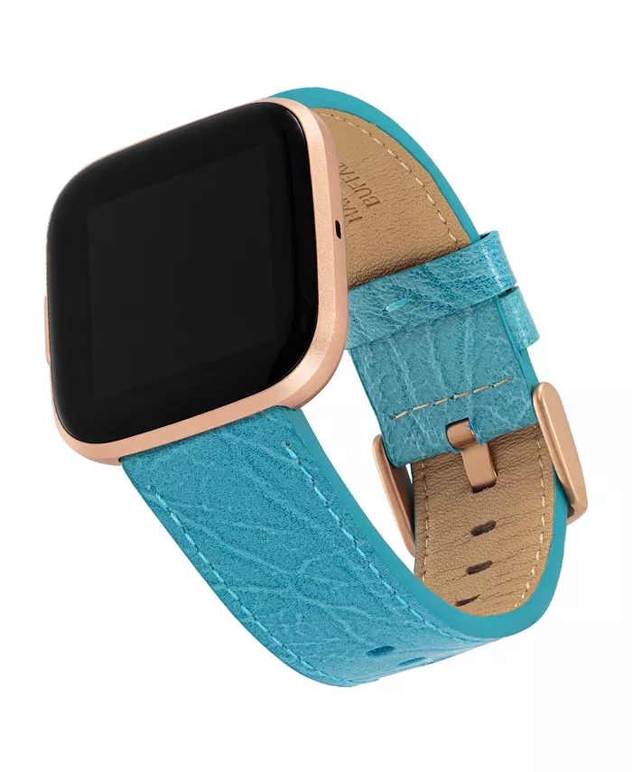 

Светло-голубой кожаный ремешок для Fitbit Versa, Versa 2 и Versa Lite WITHit