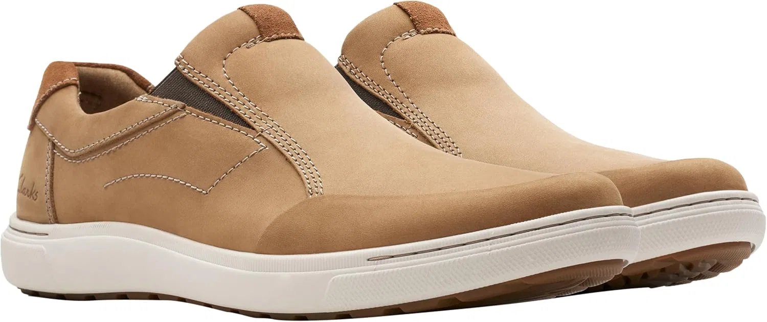 Мужские плоские туфли Clarks Mapstone Step, Sand Nubuck — фото 4