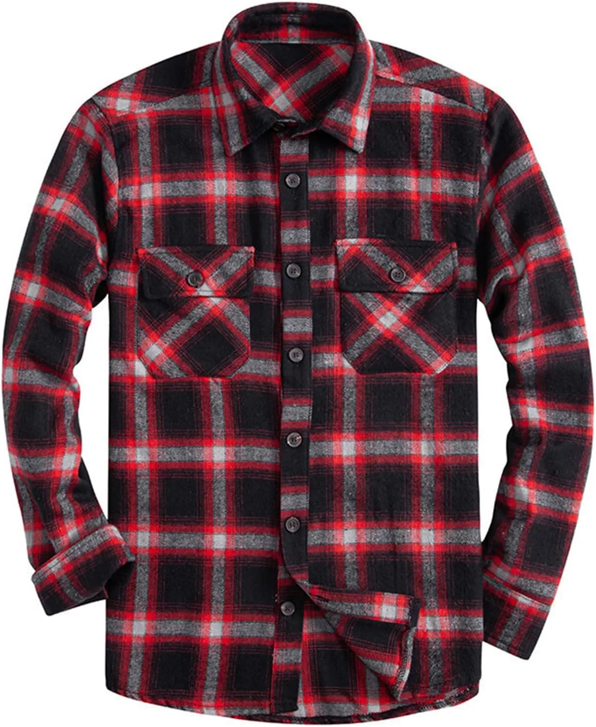 

Мужская фланелевая рубашка TWGONE с капюшоном и длинным рукавом