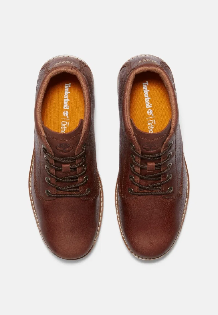 Мужские ботинки чакка, кожаные, Redwood Edge Mid Lace Chukka, коричневые Timberland — фото 2