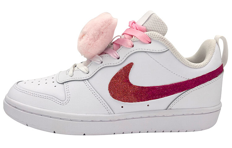 

Кроссовки Nike Court Borough Skateboarding Shoes Women's Low-top Pink/red/white, белый