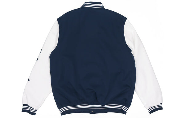 Куртка adidas originals Varsity Bomber Sports Jacket Blue, синий — фото 2