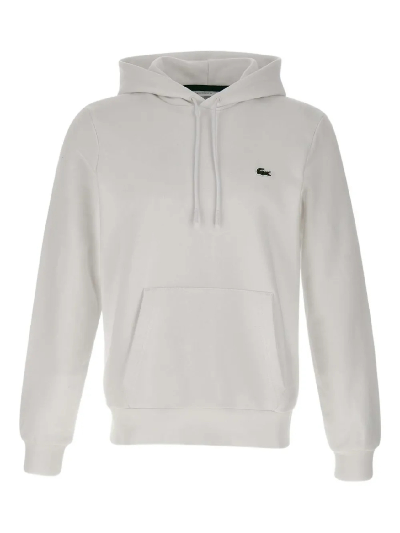 

Толстовка с капюшоном из хлопка Lacoste, белый