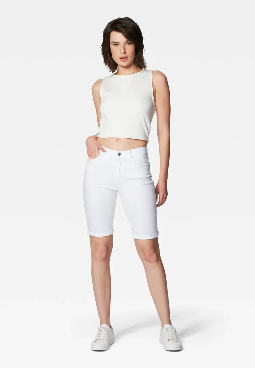 

Шорты Mavi "SERRA", приталенные шорты, цвет White Twill